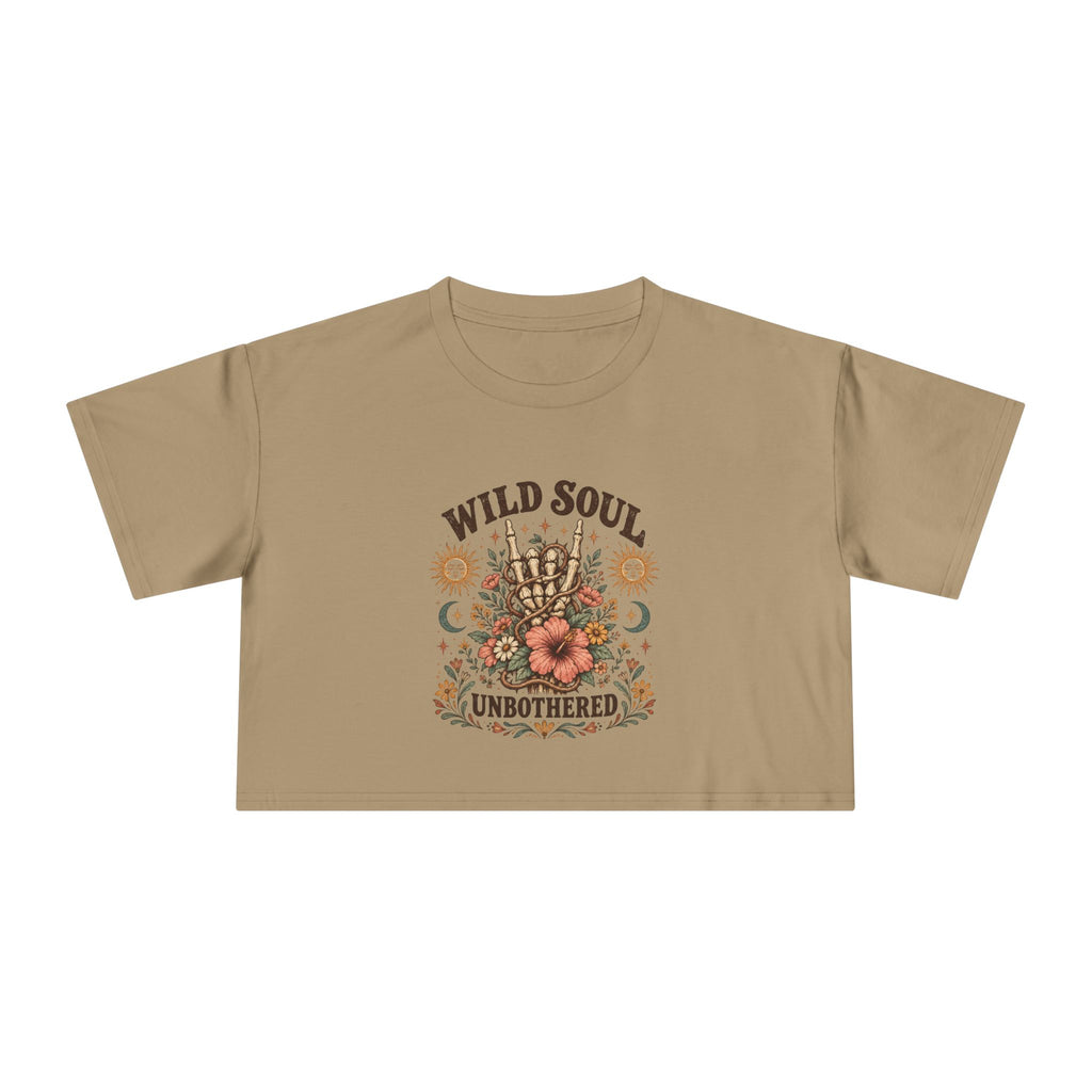 Wild Soul Stay Wild Women's Crop Tee