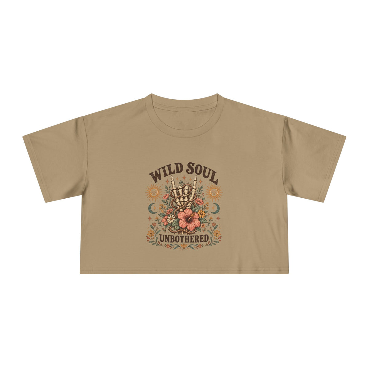 Wild Soul Stay Wild Women's Crop Tee