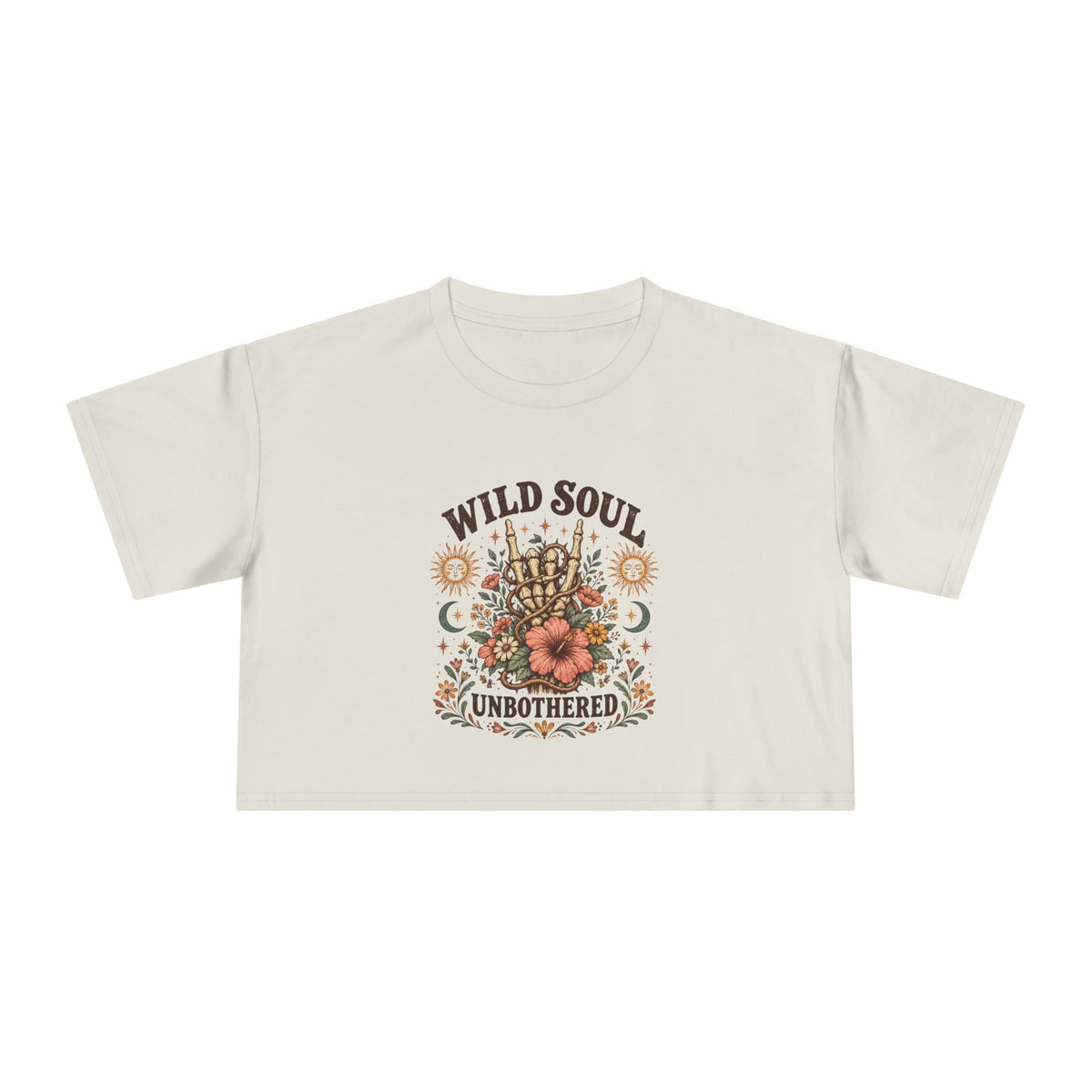Wild Soul Stay Wild Women's Crop Tee