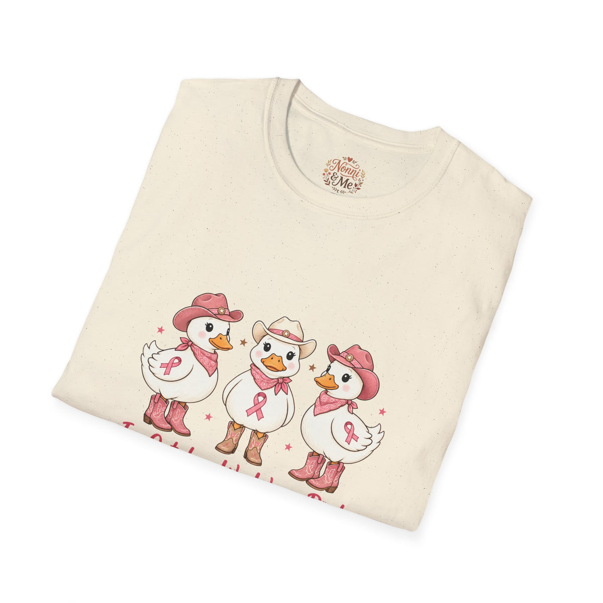 Breast Cancer Awareness Ducks T-Shirt — "In October We Wear Pink"