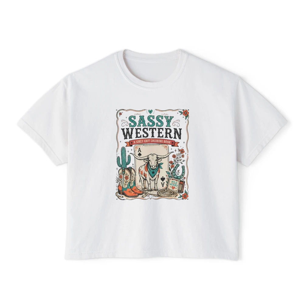 Sassy Western Boxy Tee