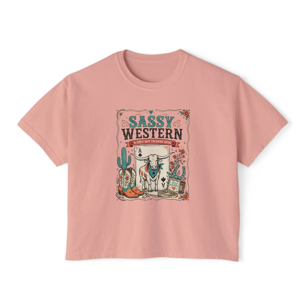 Sassy Western Boxy Tee