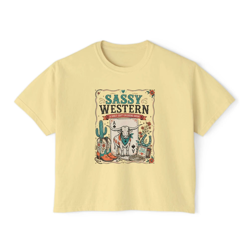 Sassy Western Boxy Tee