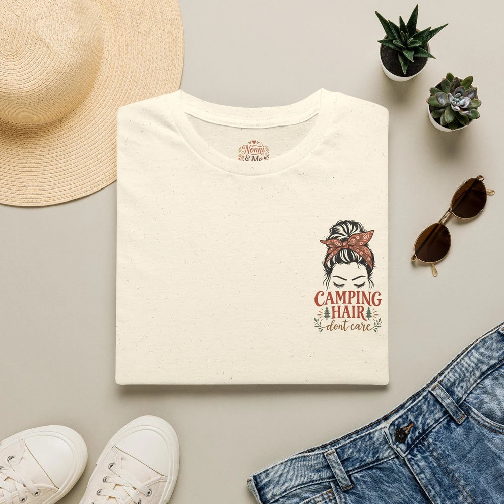 Camping Hair Dont Care Graphic Tee