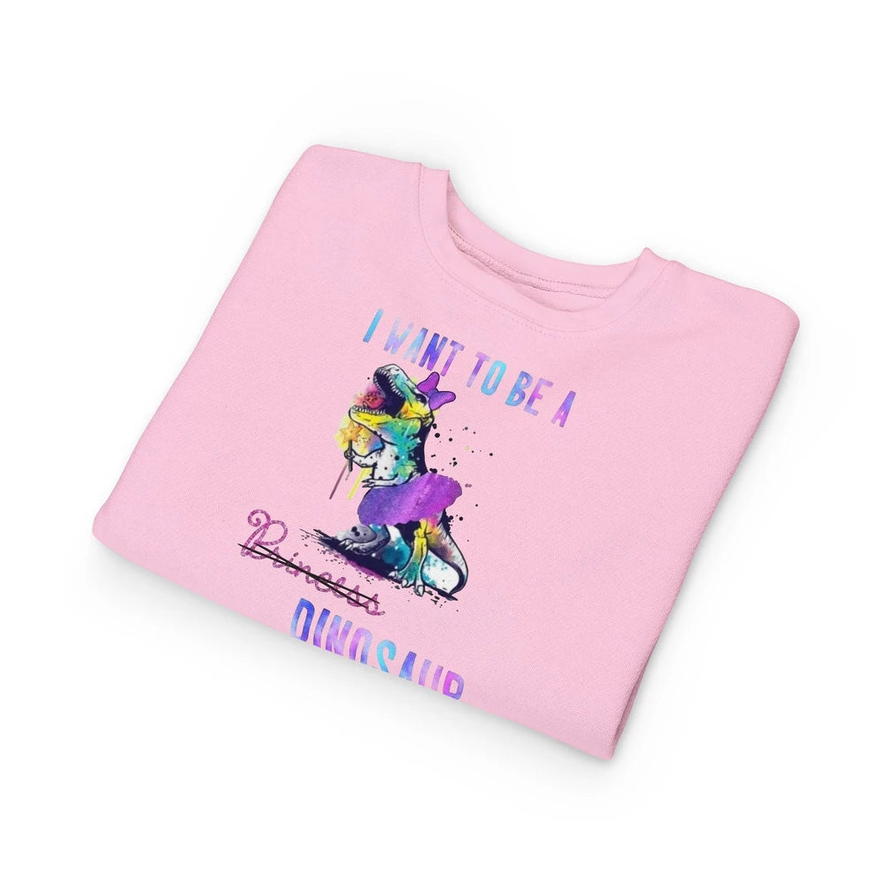 Princess Dino Toddler Sweatshirt