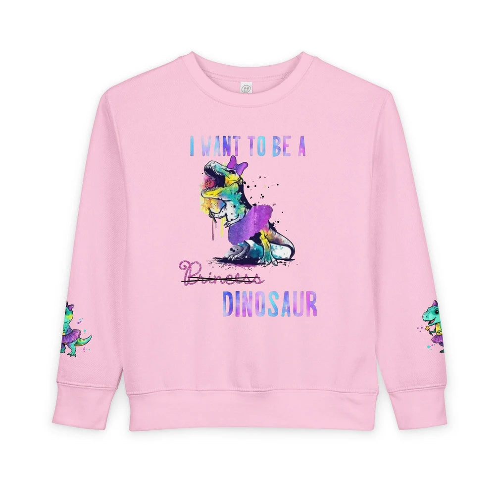 Princess Dino Toddler Sweatshirt