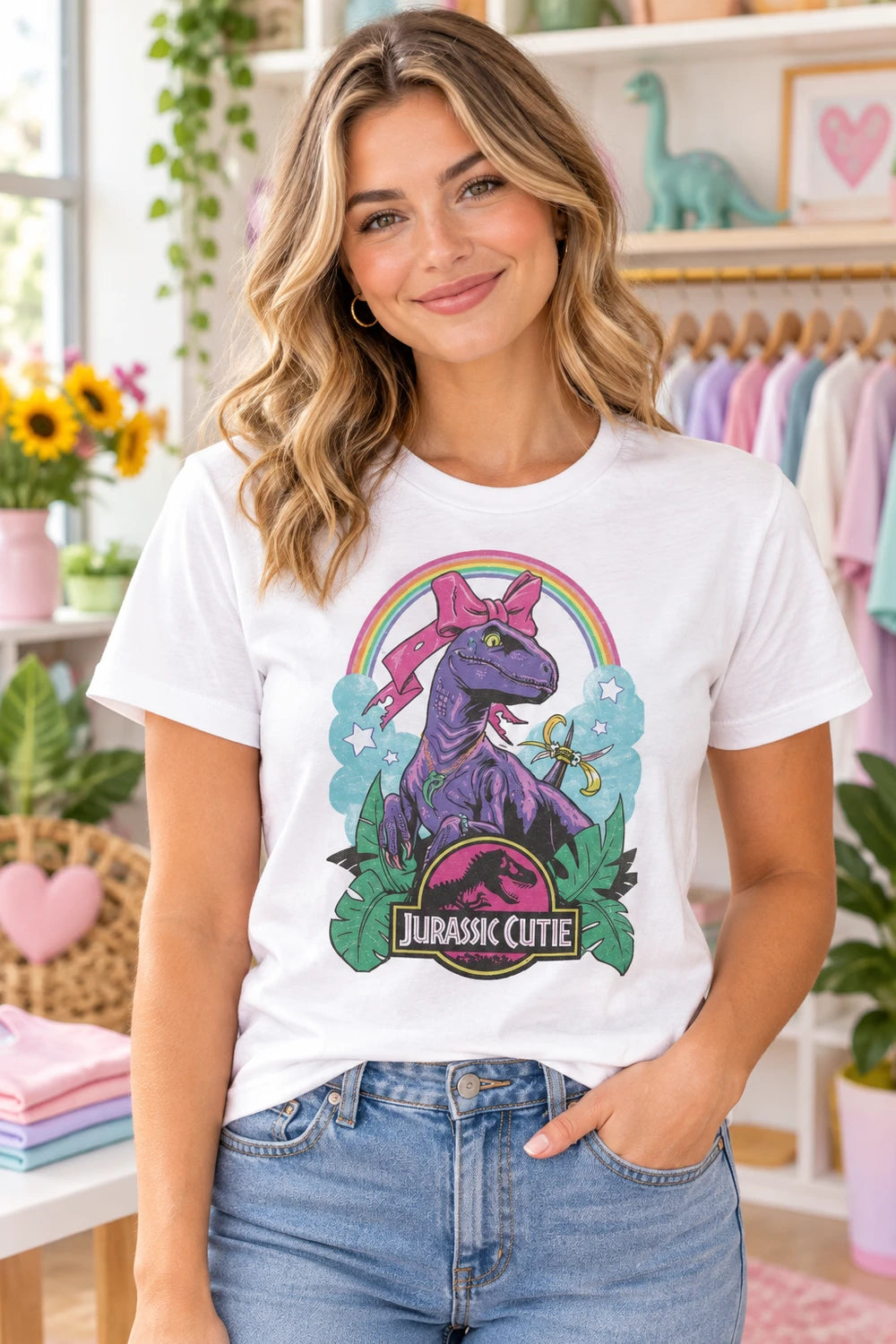 “Jurassic Cutie” Crew Tee
