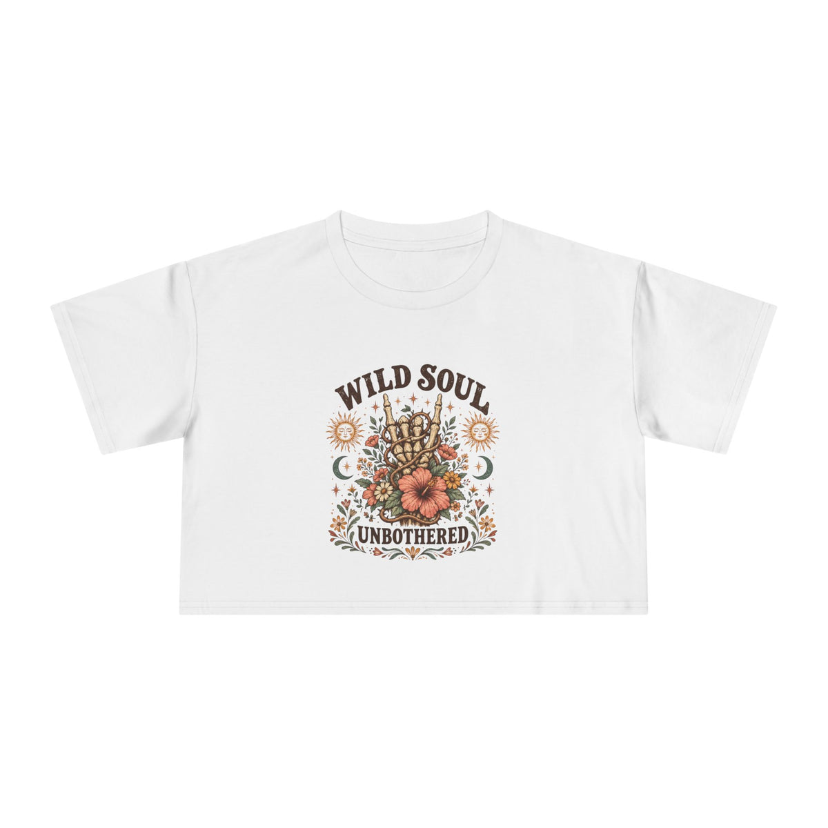 Wild Soul Stay Wild Women's Crop Tee