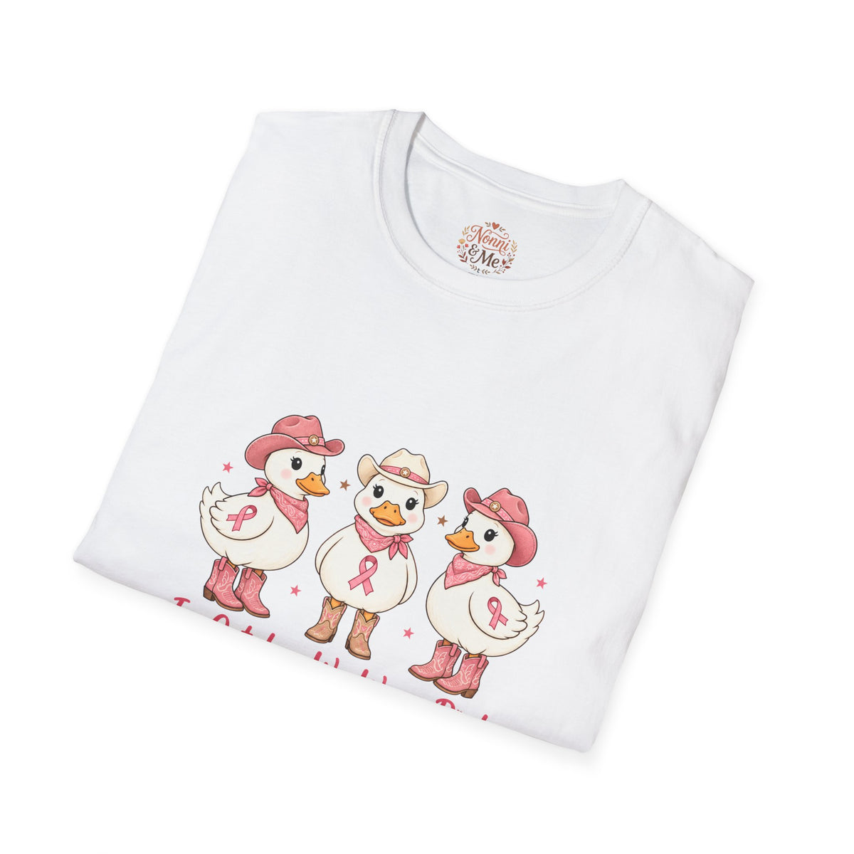 Breast Cancer Awareness Ducks T-Shirt — "In October We Wear Pink"