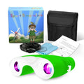 𝟐𝟎𝟐𝟒 𝐊𝐈𝐃𝐒 𝐂𝐇𝐎𝐈𝐂𝐄 8x21 Binoculars for Kids - Compact Kids Binoculars for Boys & Girls - Ideal Toddler Binoculars Kids Camping Gear - Toy Binoculars Bird Watching for Kids (Green)