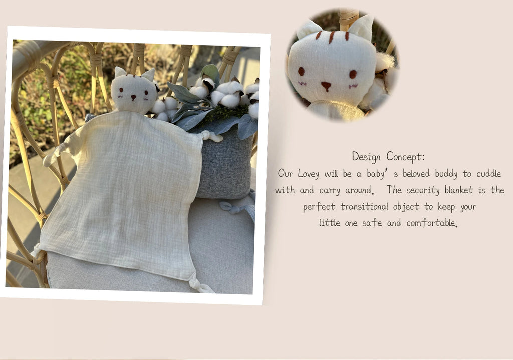 Baby Appease Infant Cotton Cat Handkerchief