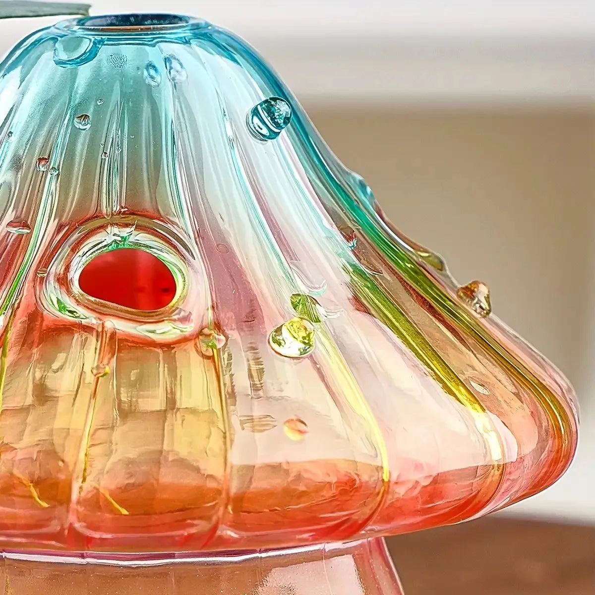 Mushroom Glass Art Piece