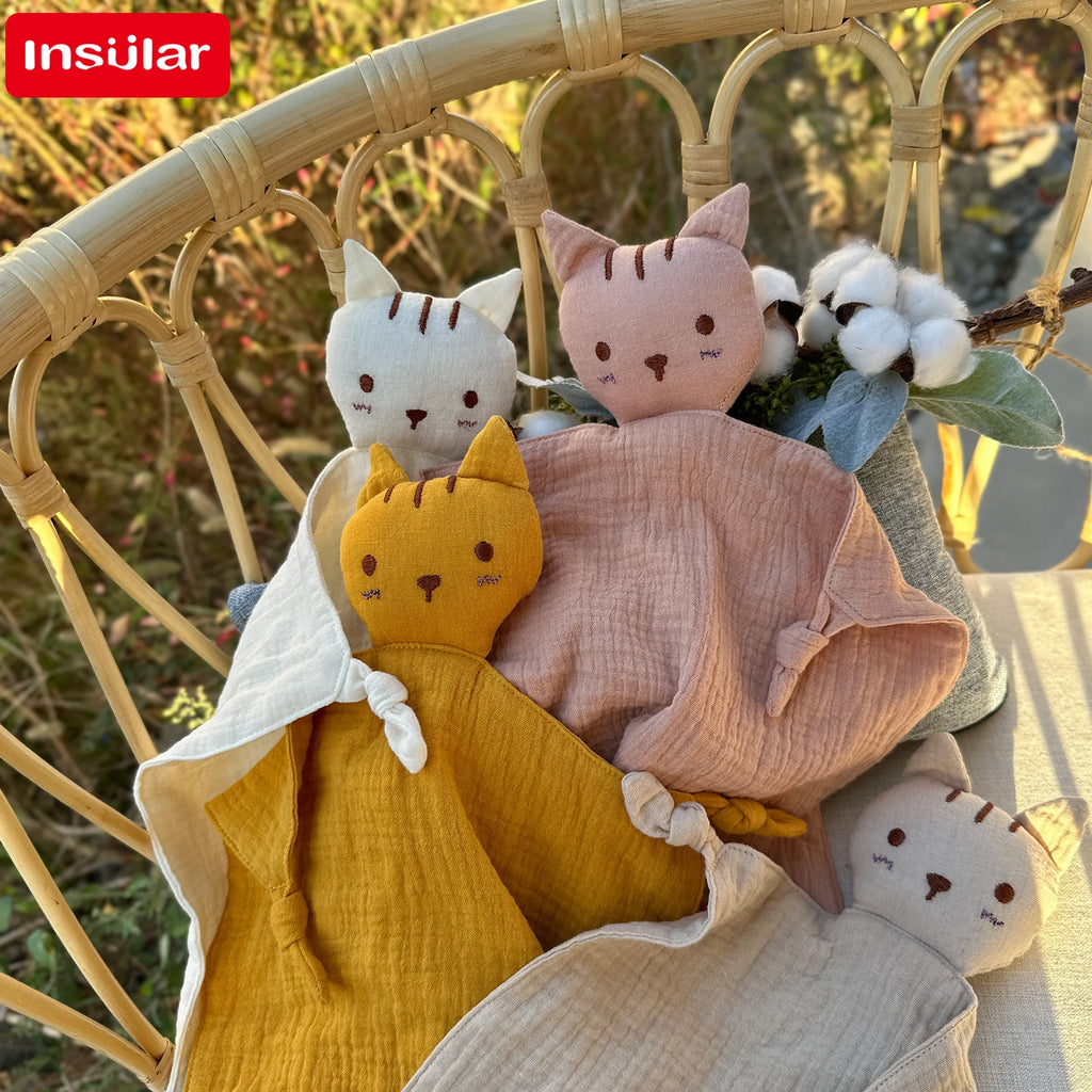 Baby Appease Infant Cotton Cat Handkerchief