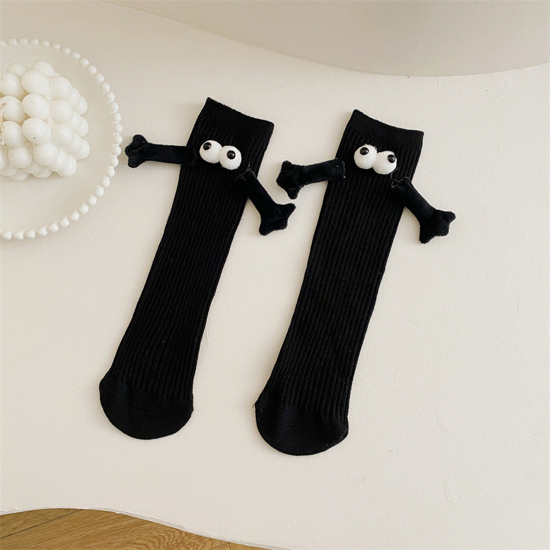 Cute Solid Color Kids' Mid-Calf Socks for Parents & Kids