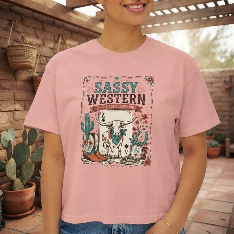 Sassy Western Boxy Tee