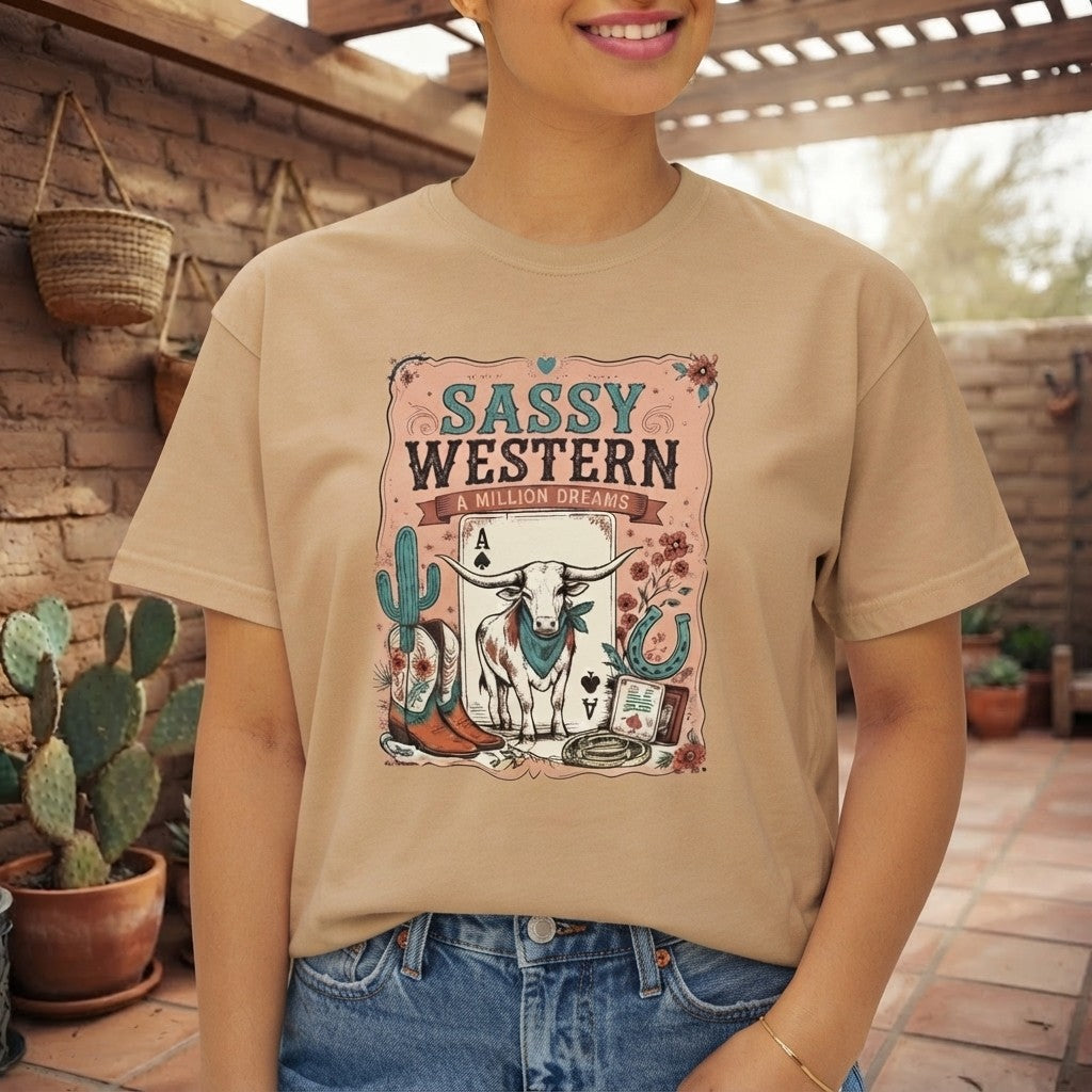 Sassy Western Boxy Tee