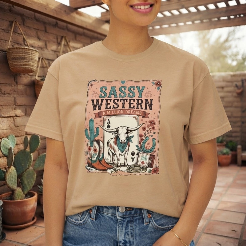 Sassy Western Boxy Tee