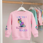 Princess Dino Toddler Sweatshirt