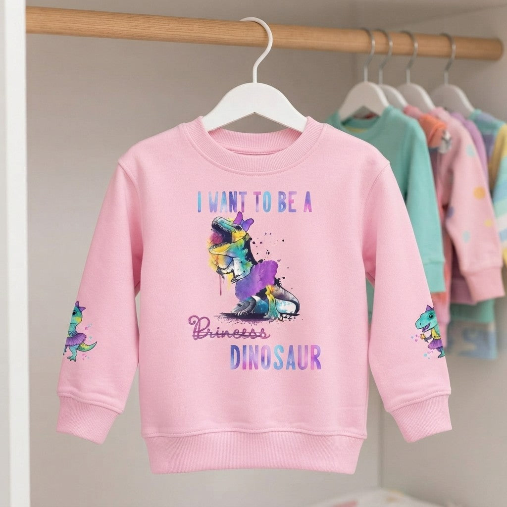 Princess Dino Toddler Sweatshirt