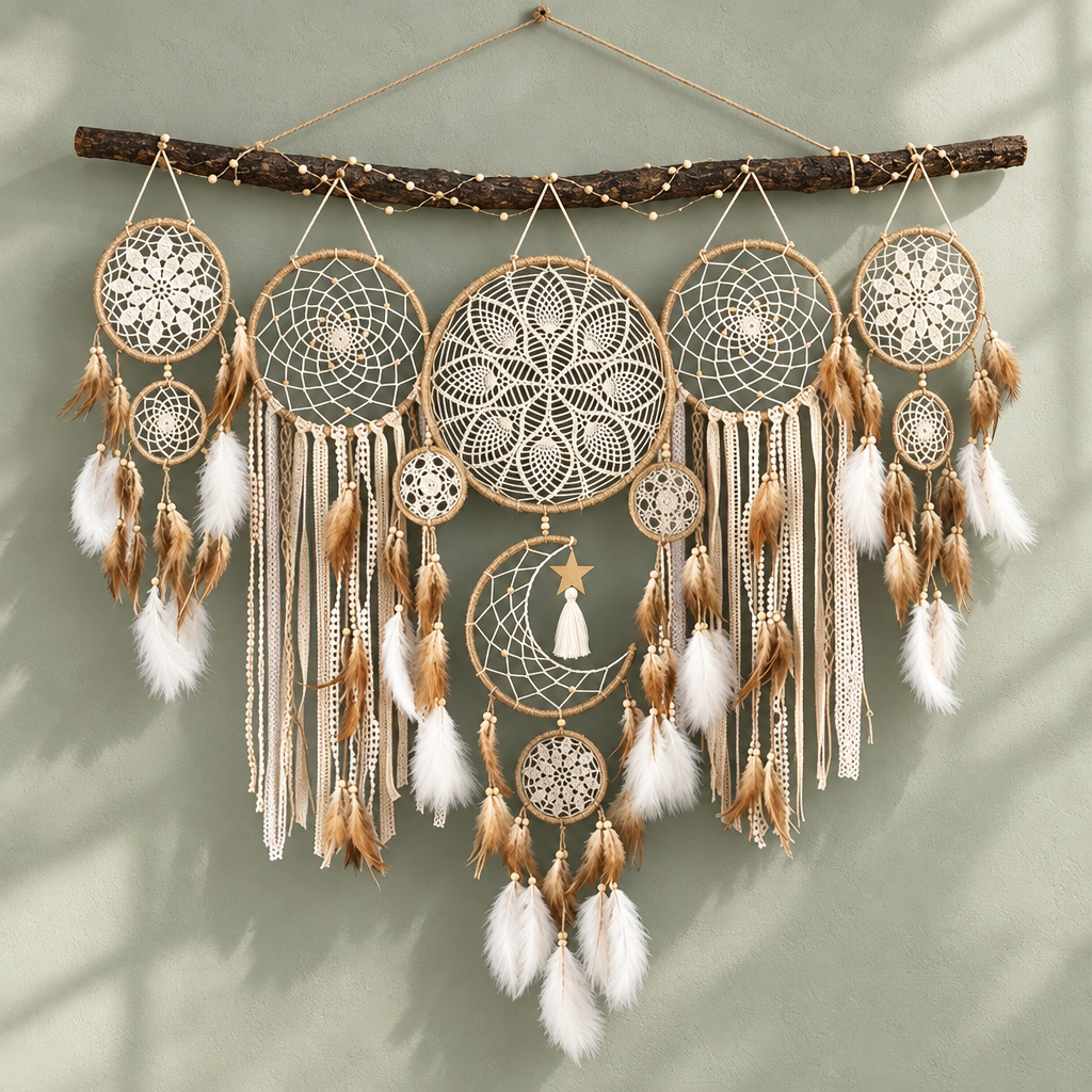 Refined boho wall hanging product photo
